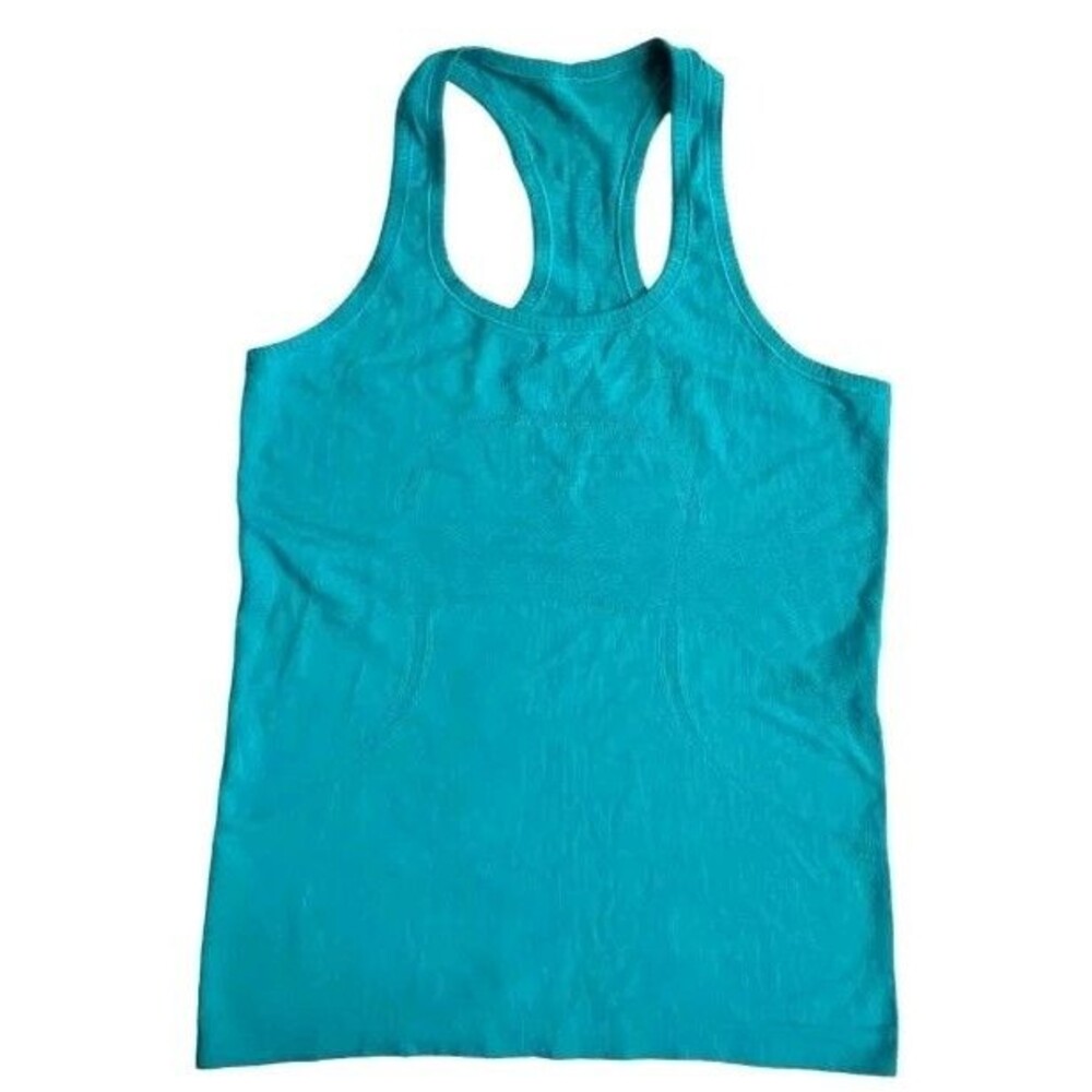 Lululemon Women's Bright Turquoise Blue Swiftly Tech Racerback (SIZE 4)